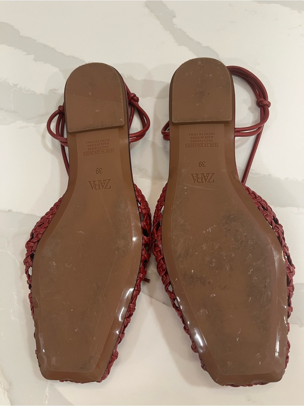 Zara slingback woven sandals. - Picture 6 of 6